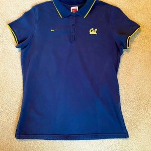 Go Cal! 🏈 Nike team polo shirt in true navy w/gold trim